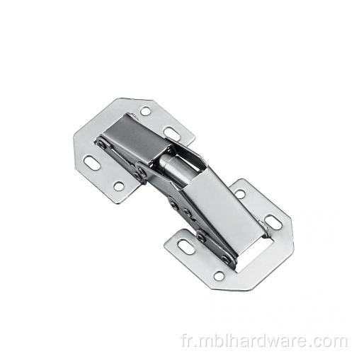 Hinge de grenouille nickel de 4 pouces sans ouverture